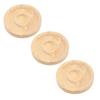 3pcs Bead Bracelet Display Tray Elegant Decorative Round Solid Wood Jewelry Tray for Bangle