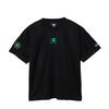 Champion Short Sleeve Crew School Sports Kids' T-Shirt, Neck, Quick-Drying, One-Point Logo, Boys' T-Shirt, Black, CK-ZS305