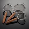 ZISIZ Stainless Steel Mesh Strainer with Wooden Handle