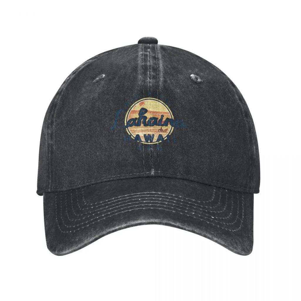 Hawaii Lahaina Maui Surfing Vintage Baseball Cap Bobble Hat Ball Cap Luxury Brand Wild Ball Hat Unisexs Caps Womens