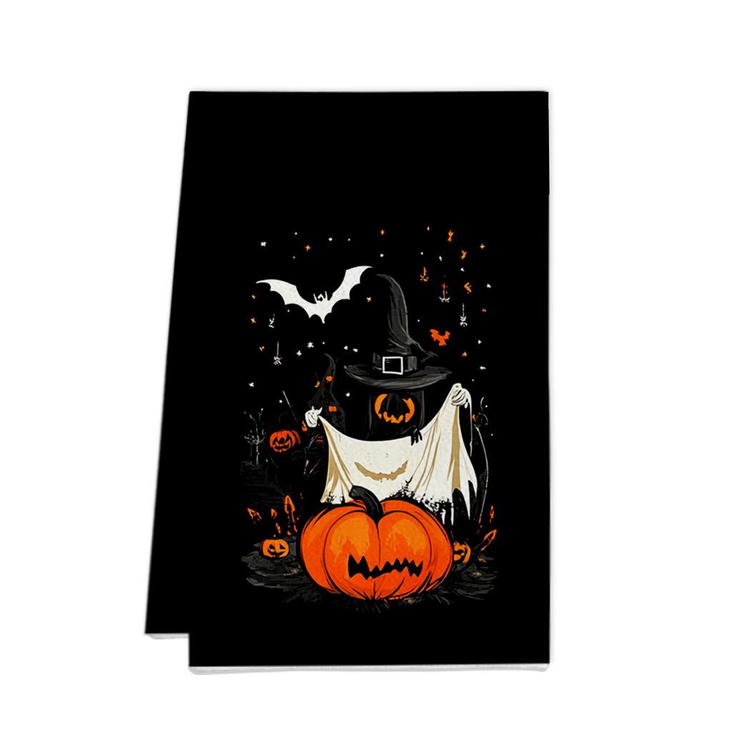 Halloween Towel Ornament Gift Microfiber Printing Kitchen Towel Special Dish Towel Rag