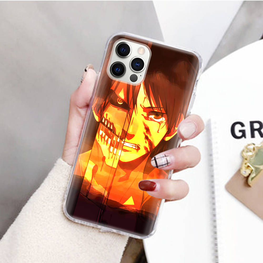 JW87 Attack On Titan Transparent Case for Samsung A04 A14 A23 M33 M53 Realme 10 9 C35 C55 VIVO Y02 X80 Infinix Hot 30 Note 11 Tecno Spark 8P Pro