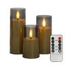 3Pcs Flameless Candle LED Night Lamp with Remote Control Flickering Flame Effect Battery Operated Candles Party Decorations