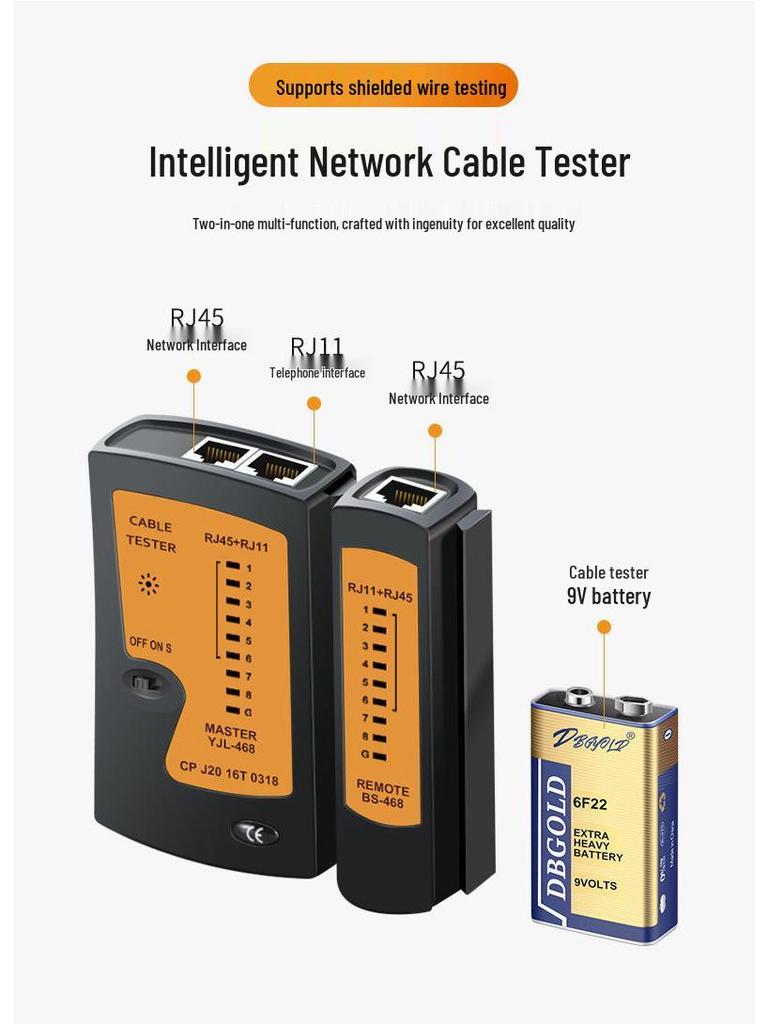 Набор обжимного инструмента для кабелей домашней сети: Клещи Cat5 и многофункциональный стриппер для проводов