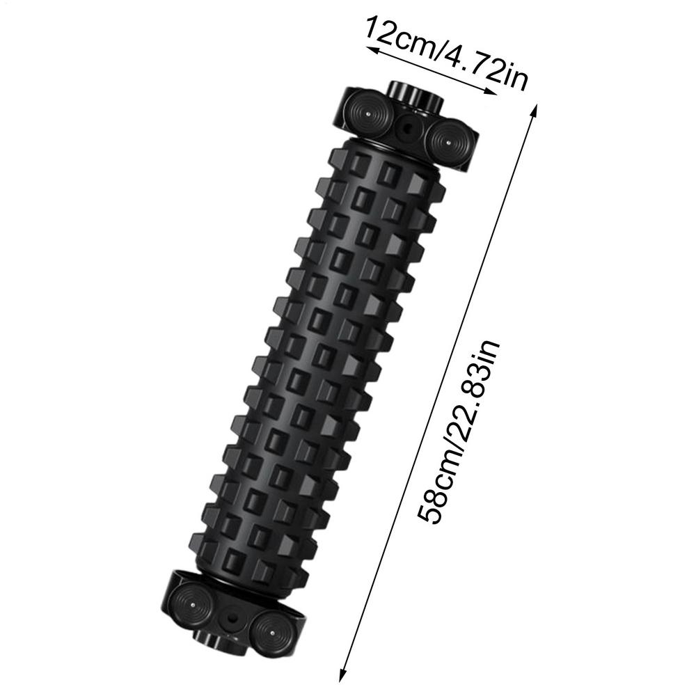 Массажный пенный ролик для глубокой растяжки с присоской, Body Foam Roller с держателем для домашнего спортзала, йоги, пилатеса, фитнеса