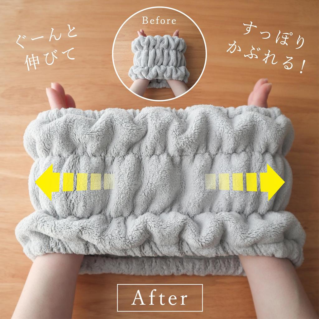 Набор из 2 полотенец-тюрбанов Towa для сушки волос — быстросохнущие, впитывающие, резинки для волос из микрофибры, серые — универсальная повязка для волос, для душа и бассейна