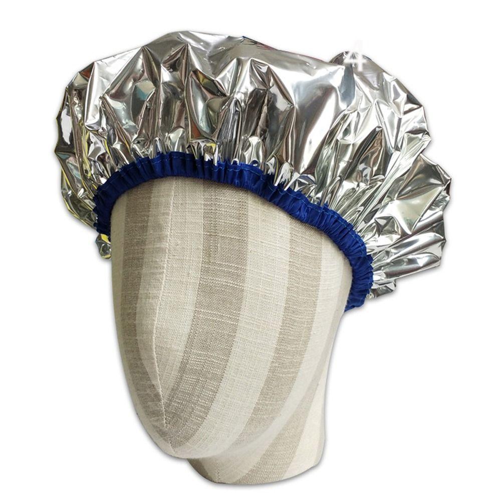 Salon Dyeing Cap Self-heating Women Thermal Hair Care Tool Shower Cap Aluminum Foil Cap Bathing Hat