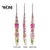 Comfortable Grip Crochet Hook Resin for Beginners, Crocheting Lovers, 2.0mm-8.0mm Ergonomic Artistic with Long Floral Handle Blankets, Dolls, Shawls,