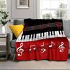 Music Notes Sparkle Blanket Flannel Blanket for bed, sofa, Camping, Hiking, Picnic Essentials, gift for family Fan gifts