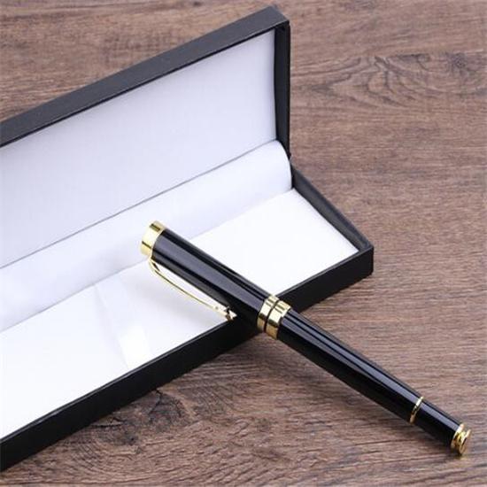 Черная гелевая ручка, бизнес-подарок, металлическая ручка на заказ