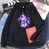 Harajuku Открытый мир Приключенческая игра Genshin Impact Толстовки Эстетическая мода Raiden Shogun Манга Графика Толстовки Beelzebul