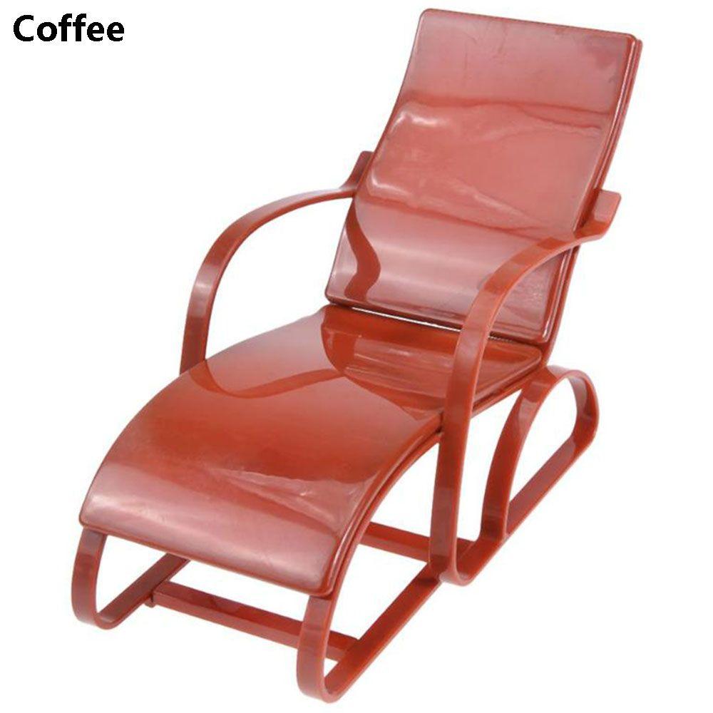 Children' Gift Garden Bench Toy Accessories Doll Beach Chair Foldable Deckchair Dollhouse Furniture
