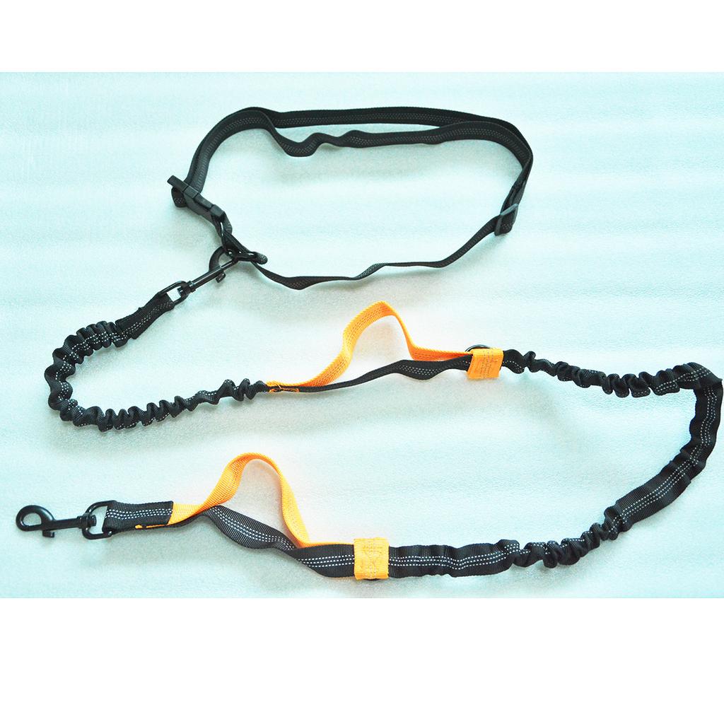 Двойной эластичный светоотражающий беговой поводок, портативный выдвижной поводок-рулетка для собаки, поводок-цепь для собаки, товары для питомцев оптом