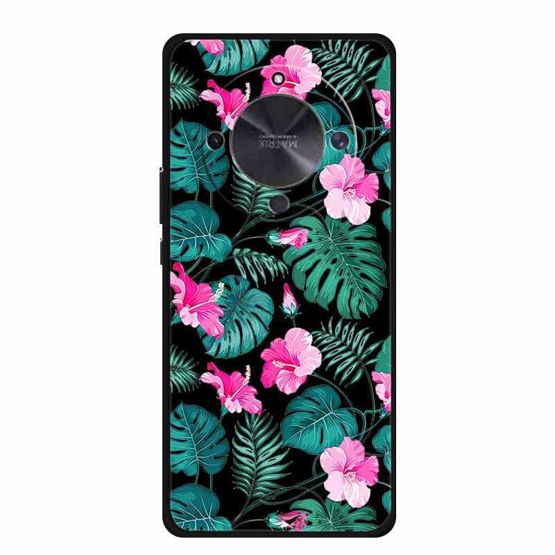 Coque For Honor X70 5G Case Cartoon Cat Funda Black Silicone Soft Back Cover For Honor X70 2025 Phone Case Cover X 70 HonorX70