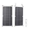 6W 5V Solar Panel with USB Port 2PCS Carabiner Monocrystalline Silicon Solar Cell for Outdoor