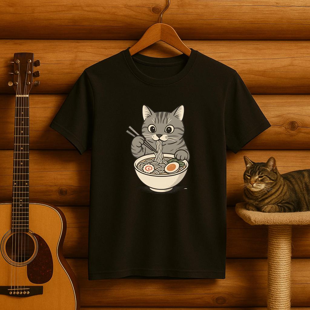 Ramen cat shirt Ramen ramen cat shirt Noodle cat shirt gifts for her ramen lover Funny cat shirt Tabby cat cat lover gift Japanese shirt