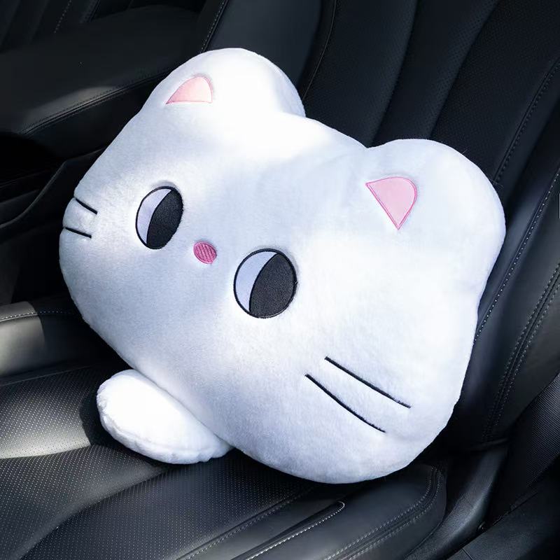 30cm Simulation New Big Tail Fat Cat Car Seat Cushion Pillow Filled Plush Toy Cartoon Anime Cute Home Gift for Friends Fun Doll