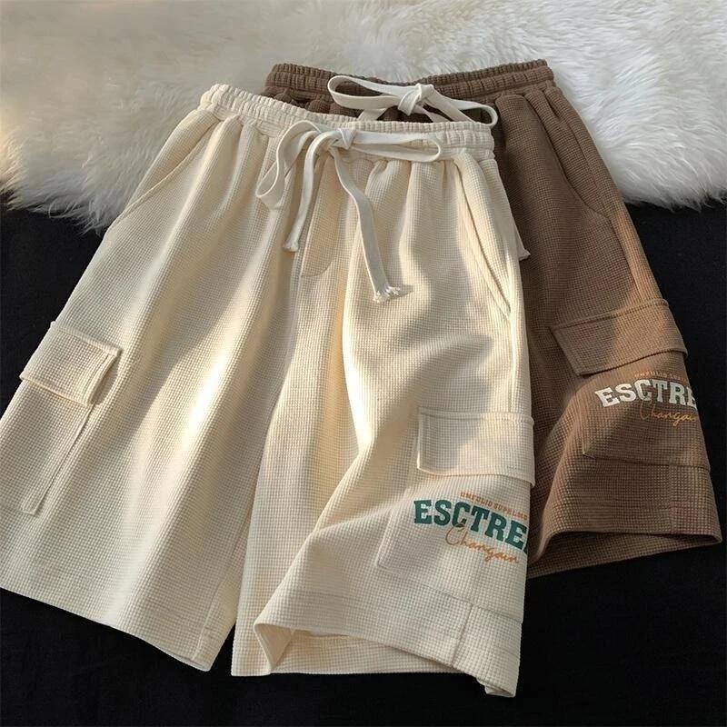 Sports Shorts Ladies Summer Large Size Loose Straight High Waist Slim Casual Wide Leg Five-point Pants Running Shorts for Women