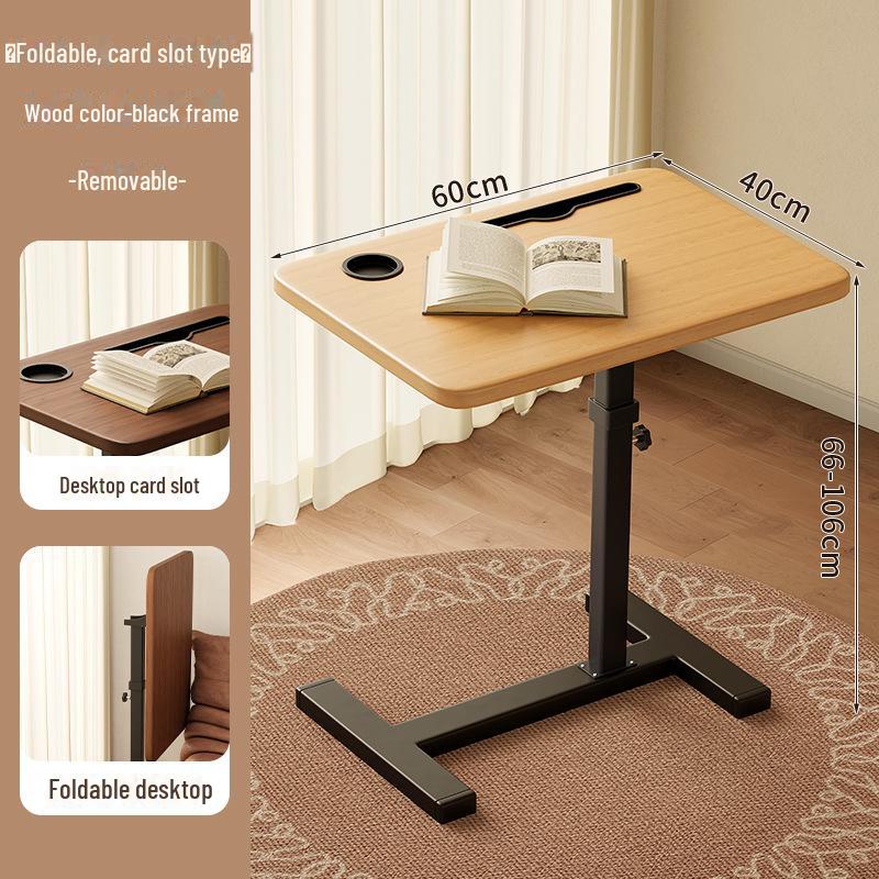 Foldable Mobile Desk: Bedside, Sofa, or Study Table for Living Room or Bedroom.