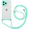 Case for iPhone 13 Pro - Universal - Turquoise - Hard Rigid - Shockproof Protection - Semi-Transparent