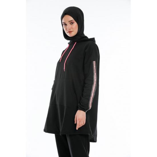 Oversize Model Tesettür Eşofman Takımı