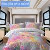 Dreamy colorful girl Pattern Bedding,Quilt Set Quilt Cover Pillowcase Home Birthday Gift (1*duvet cover+2*pillowcase,without core)XSJT0917424