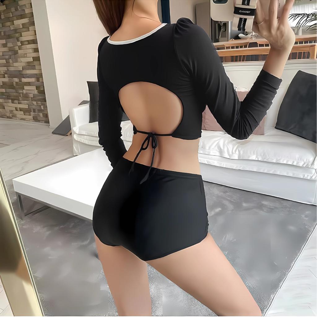 Source South East Asia Swimsuit Women's Long Sleeve Sexy Split ins New Holiday Swimsuit