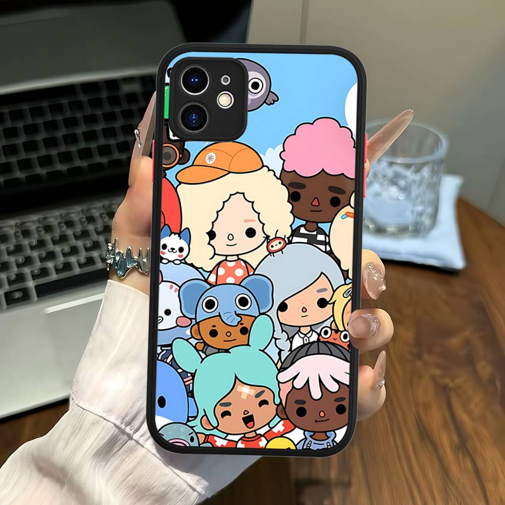 Чехол для телефона Toca Boca Toca Life World Для IPhone 16 15 14 13 12 11 Pro Max 7 8 6 6s Plus Матовый чехол