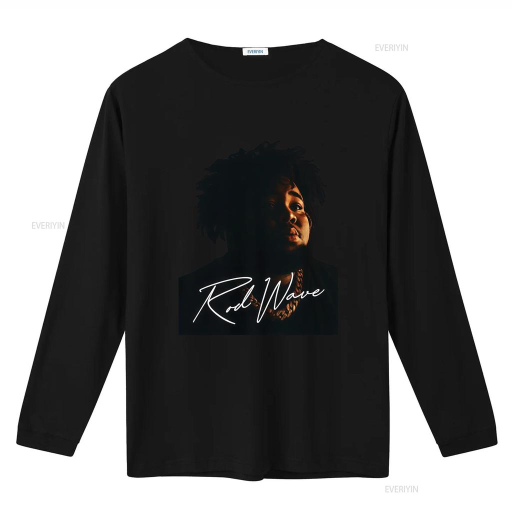 Streetwear Hip Hop Rapper Rod Wave Portrait Print Casual T Shirt vintage Washed graphic Versatile homme Comfortable