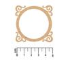 MDF Wood Shape Round Frame Volute
