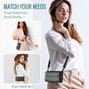 Crossbody for Samsung Galaxy A22 5G Case Wallet RFID Blocking with 10-Card Holder Zipper Bills Slot, Soft PU Leather Magnetic Shoulder Wrist Strap