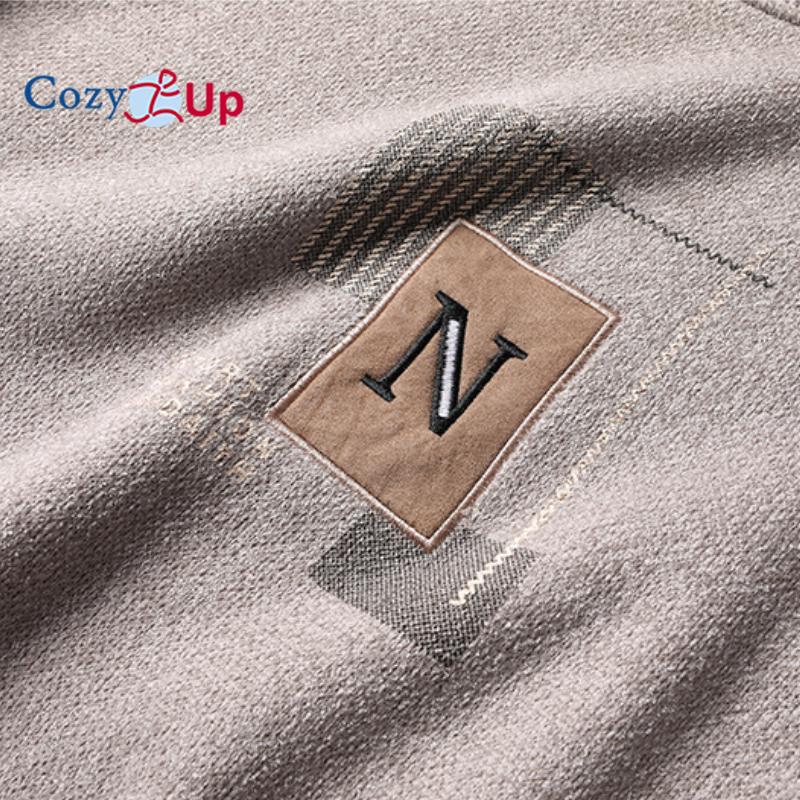 Утепленный мужской плюшевый свитер Cozy Up с принтом