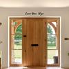 Love You Bye Sign Wooden Wall Art Sign Love Themed Entryway Wall