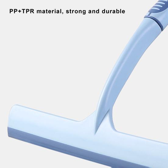 Shower Squeegee Glass Scraper Window Clean Accessories Household Cleaning Tool Rust-Resistant Long Handle Glass Wiper for Bathroom Kitchen