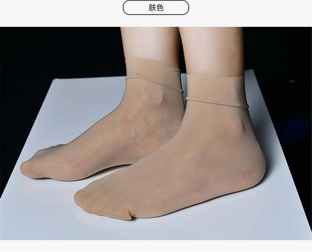 Sexy 8D 912 PIN Short Socks Oil Glossy Ultra-Thin Stockings Silk Knee High Socks Candy Color Shiny Long Socks Lingerie Elastic