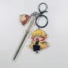 Брелок в стиле аниме Demon Slayer Kimetsu No Yaiba Kamado Tanjirou Demon Slayer, сумка, кулон, подарок