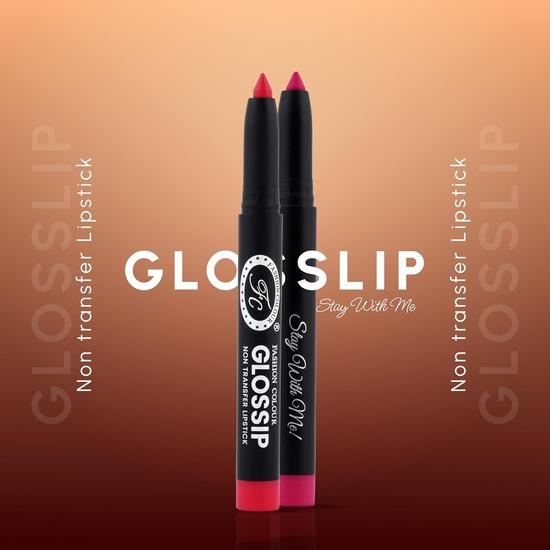 Помада Fashion Colour Glossip Non-Transfer | Стойкость 12 часов | Выдвижной карандаш для губ | Нанесение одним движением(Мягкий бордовый)
