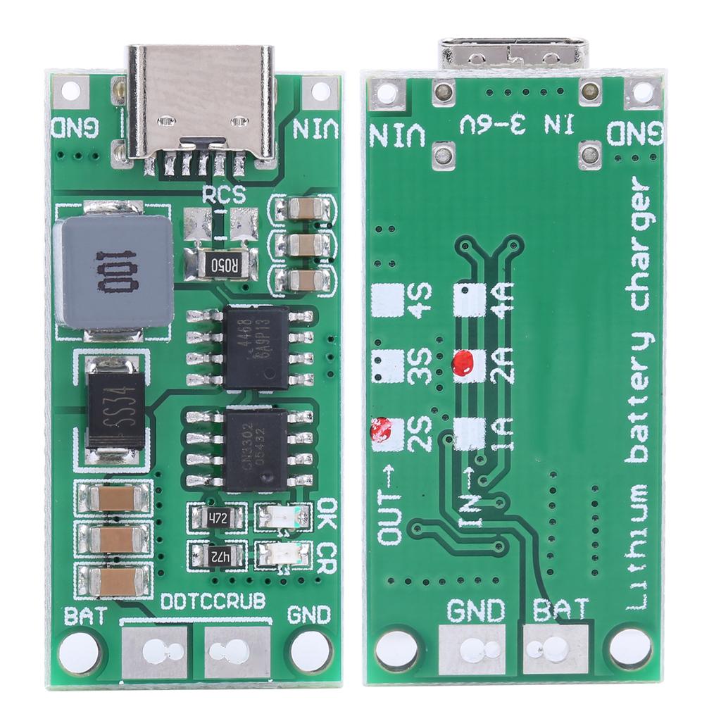 Модуль зарядного устройства для литий-ионных аккумуляторов Step Up Boost, плата зарядного устройства для аккумуляторов DDTCCRUB 2S2A