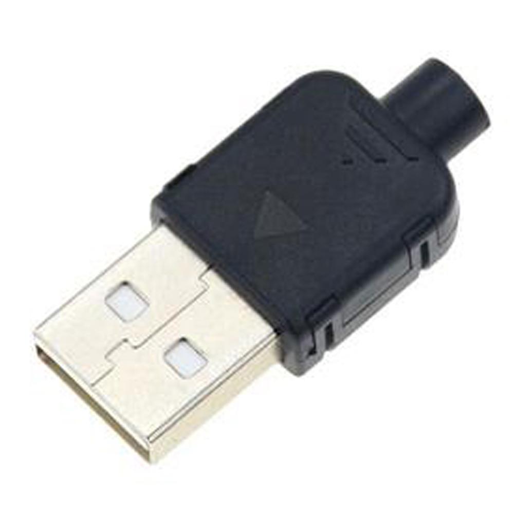 Connection Plastic Shell A Type 4 Pin DIY USB USB Adapter Male USB USB Socket USB 2.0 Connector
