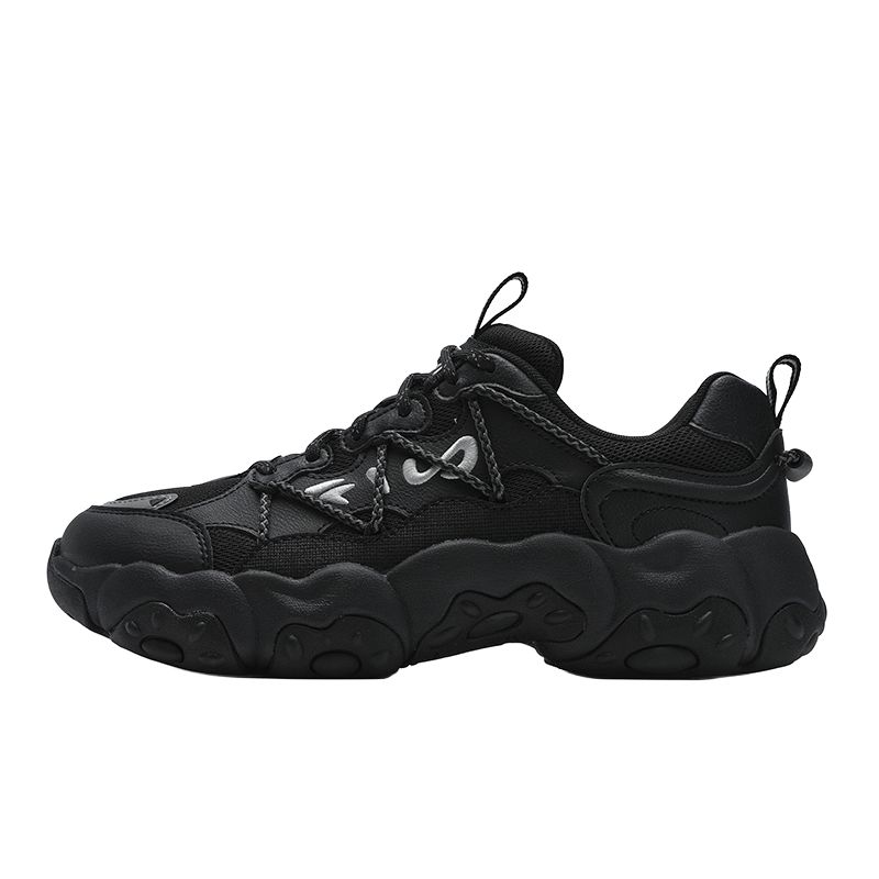 Fila Fluid 6 Туфли с кошачьими лапками Модные Универсальные Простые Удобные Спортивные Низкие Повседневные Кроссовки Женские Черные F12W512103FBK