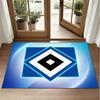 Hamburger SV Football Design Crystal Velvet Rug Soft Decorative Mat for Bedroom Entrance