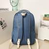 Letter Print Women Backpack Student Large Capacity School Bag Men Travel Backpack with Coin Purse