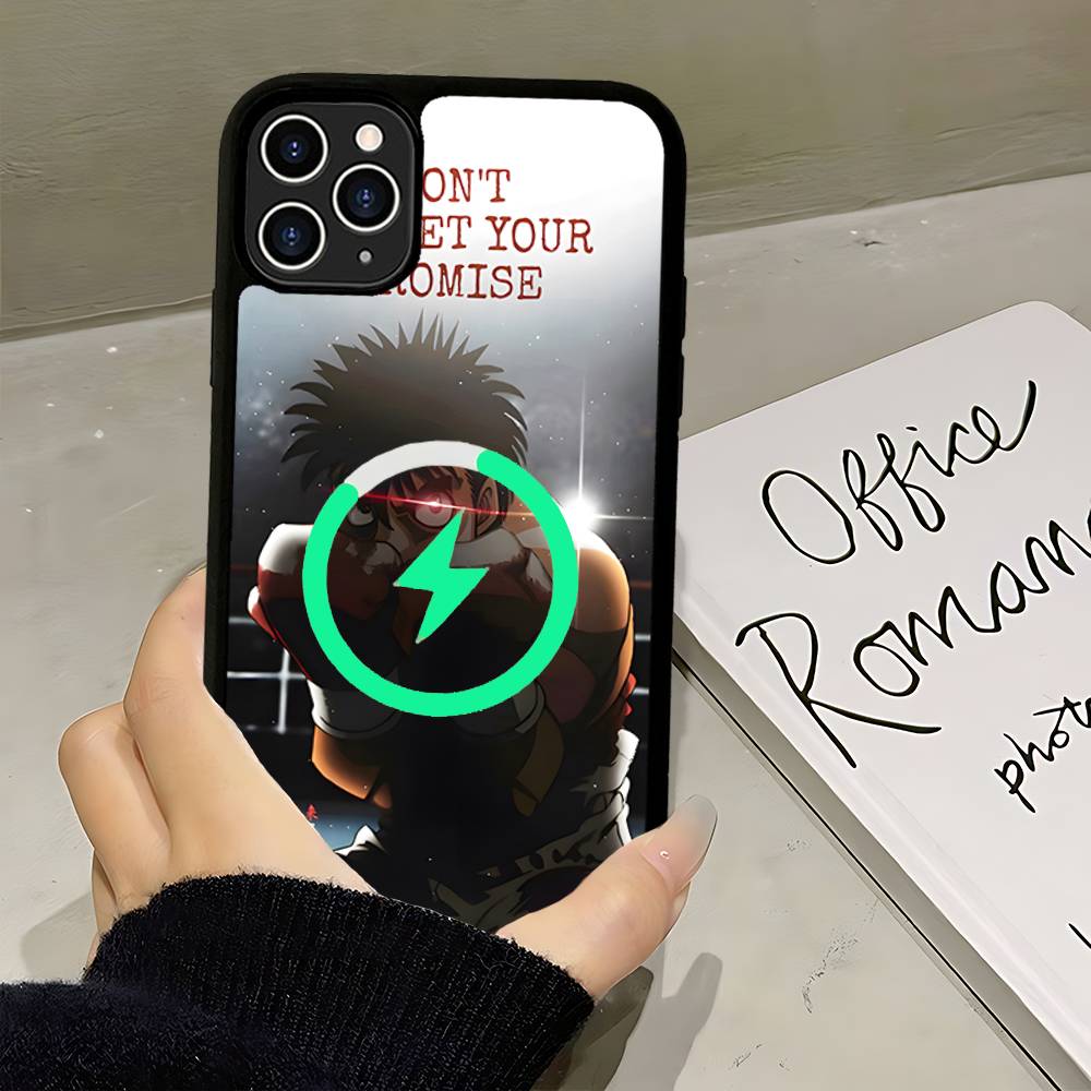 Hajime No Ippo Anime Magnetic Wireless Phone Case For IPhone 17 16 15 14 13 12 11 Pro Max Plus Mag Phone Cover