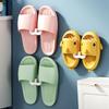 2pcs Slipper Rack Punch Free Wall Mounted Toilet Shoes Drain Rack Bathroom Wall Sandal Storage Rack Space Saving Shoe Holders