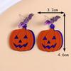 Персонализированные Красочные Серьги-Подвески на Хэллоуин с Летучей Мышью и Привидением, Мультяшные Тыквы, Паук, Акриловые, Аксессуар для Косплея, Подарки