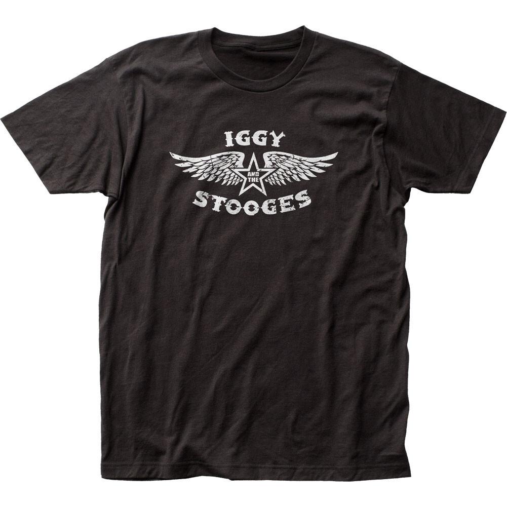 Iggy Pop Iggy The Stooges Mens T-shirt Rock and Roll Music Classic Band Black