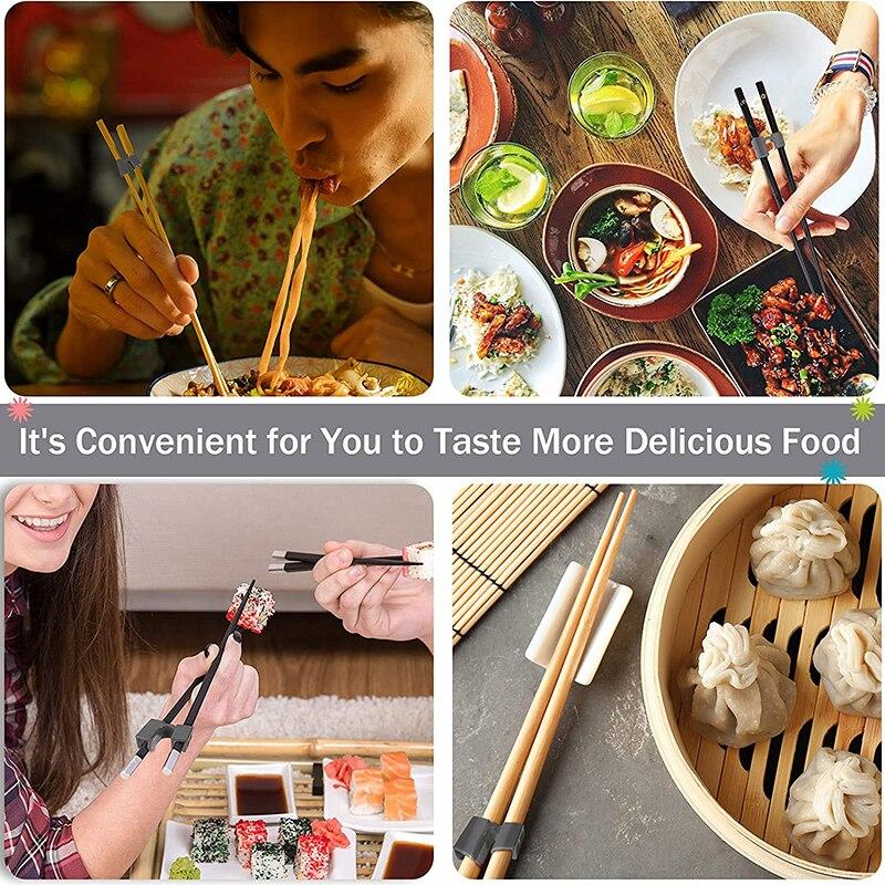 5/10 шт. многоразовые палочки для еды, обучающие китайские палочки для еды, держатель для тренировок для детей, начинающих тренеров или учащихся