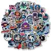 50 Space Planet Astronaut Stickers Nasa Fantasy Space Astronaut Stickers, Space Station