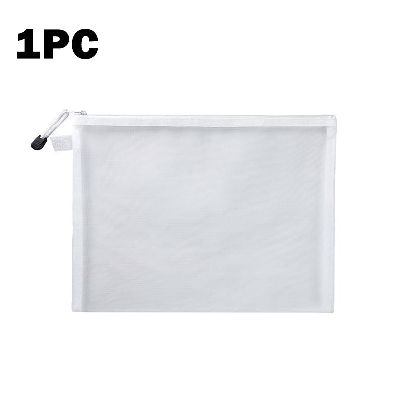 Сетчатый Пенал на Молнии Хранение Игрушек Документы Канцелярская Сумка Косметичка Школьный Офисный Прозрачный Держатель для Файлов Сезон "Снова в Школу"