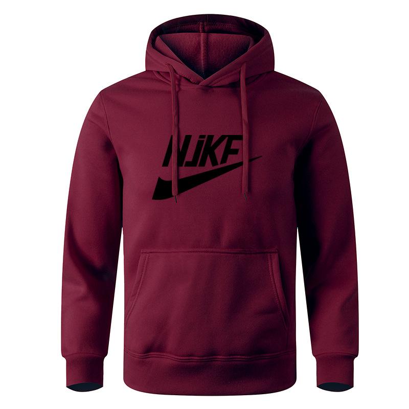 New men's and women's autumn and winter fleece hoodie jacket NjKF mother print foreign trade leisure sports hoodie trendy men's